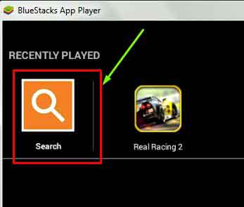 Search-in-Bluestacks