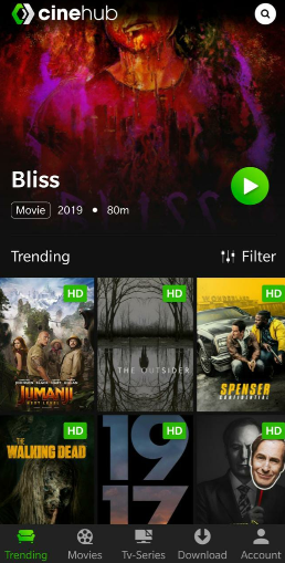 CineHub App UI - Movies & TV Shows